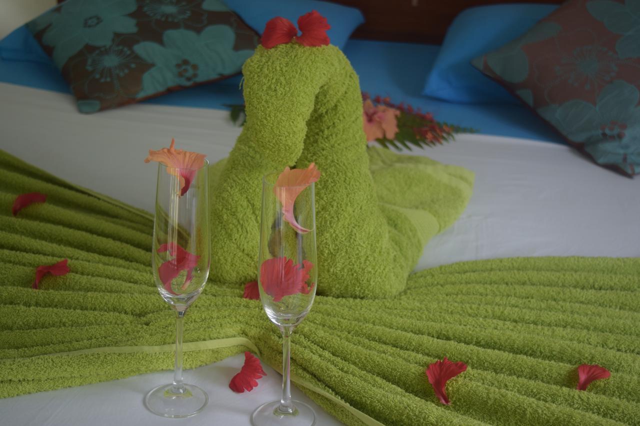 Chalet Bamboo Vert La Digue Bagian luar foto