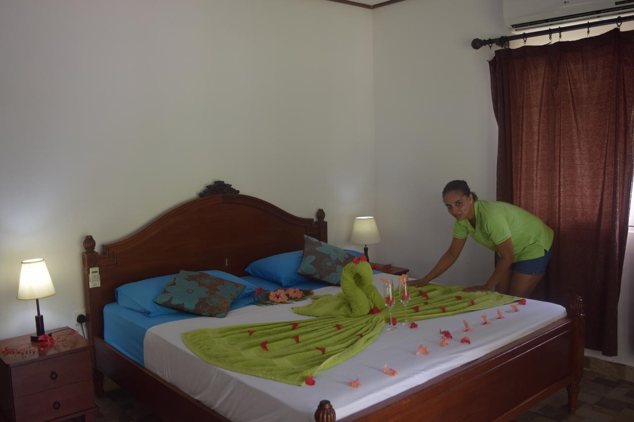 Chalet Bamboo Vert La Digue Bagian luar foto