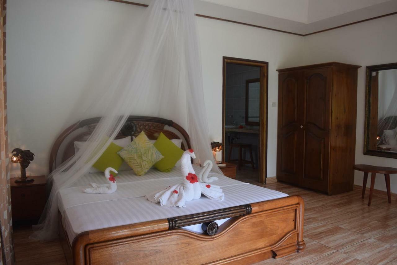 Chalet Bamboo Vert La Digue Bagian luar foto